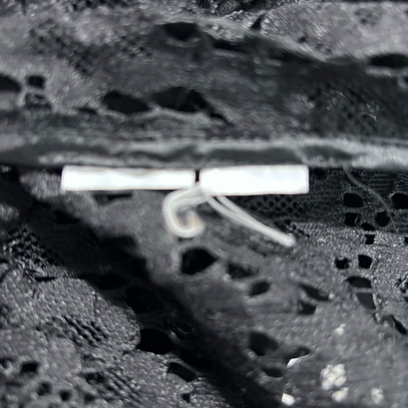 BOMBER JACKET Sz XXL (estimated) Jacket Open Lace Elastic Hem & Cuffs Satin Trim - Picture 7 of 8